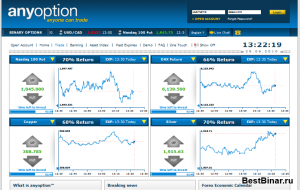 Обзор брокера AnyOption